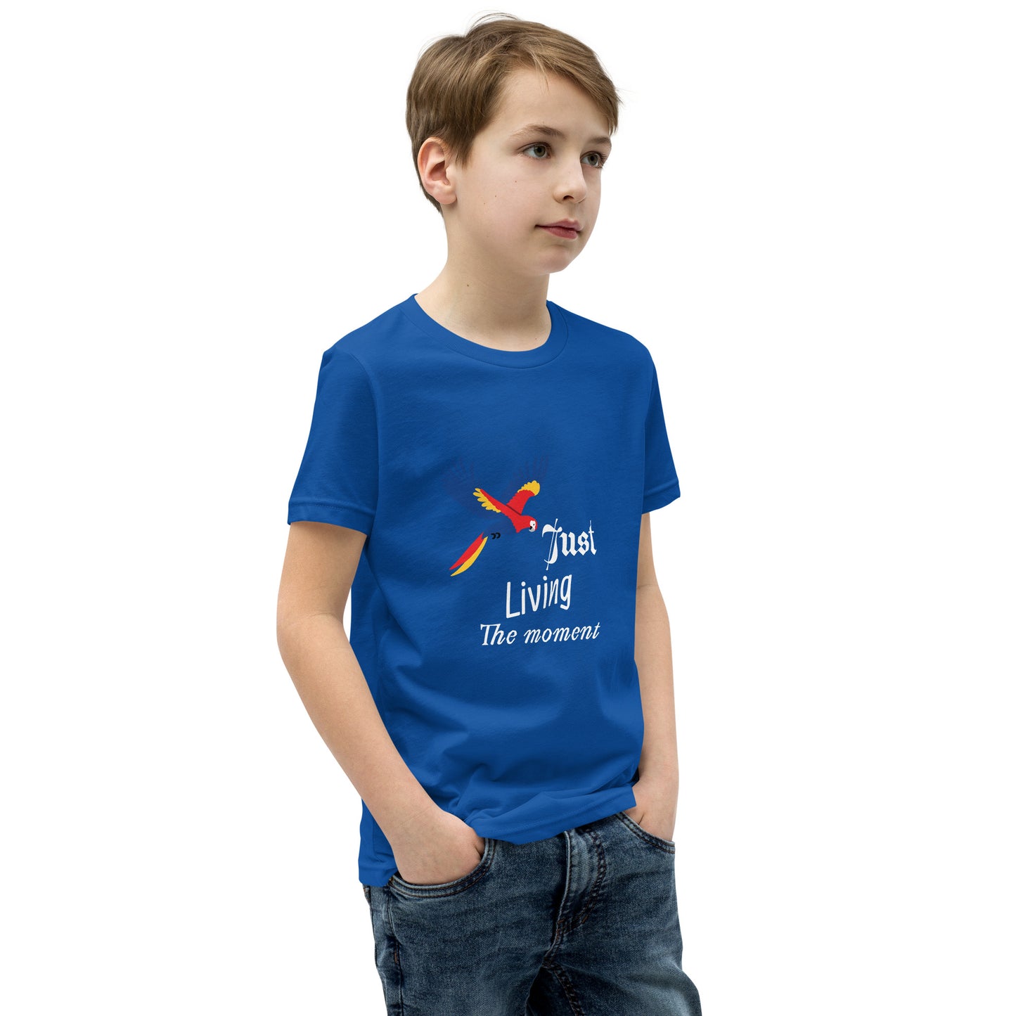 Inspirational Youth T-shirt, "Just Living The Moment", Fashion With Meaning - Unique Gift Idea