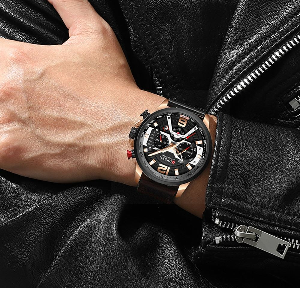Stylish Leather Watch for Men