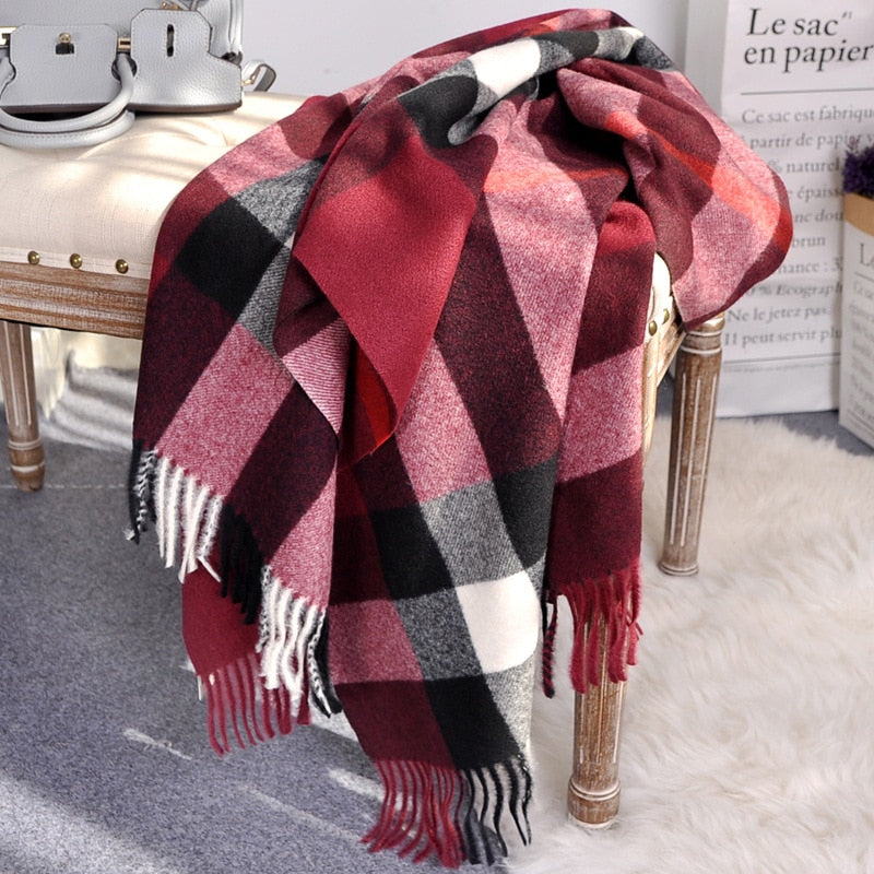 Chic Cashmere Feel Women's Scarf: Elevate Your Style with Elegance and Comfort