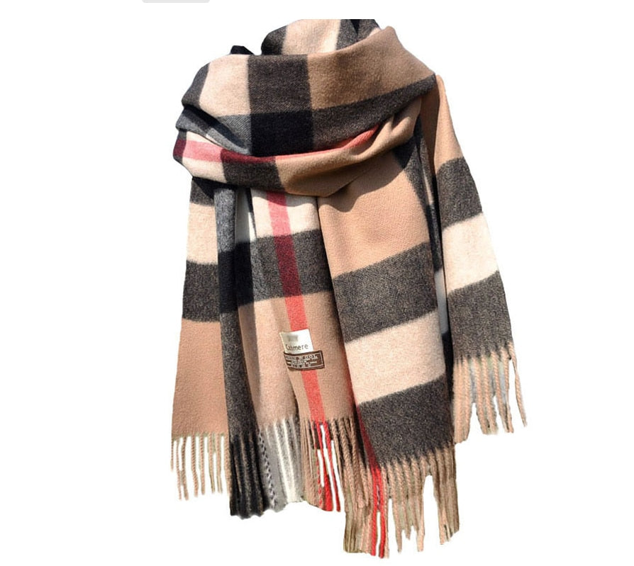 Chic Cashmere Feel Women's Scarf: Elevate Your Style with Elegance and Comfort