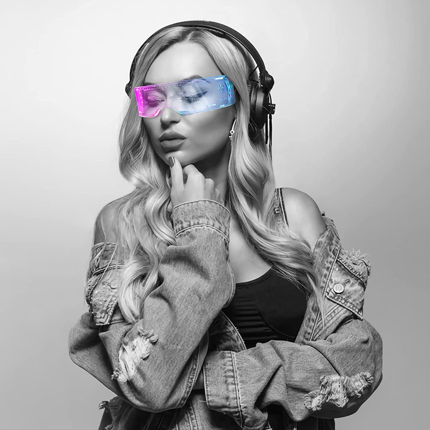 Futuristic Light-up Glasses - Party time