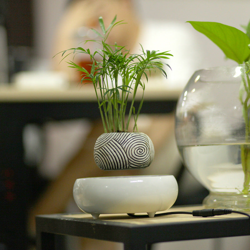 Luxury Magnetic Levitation Pot Plant Vase Creative Gift Home Decoration - Feng Shui