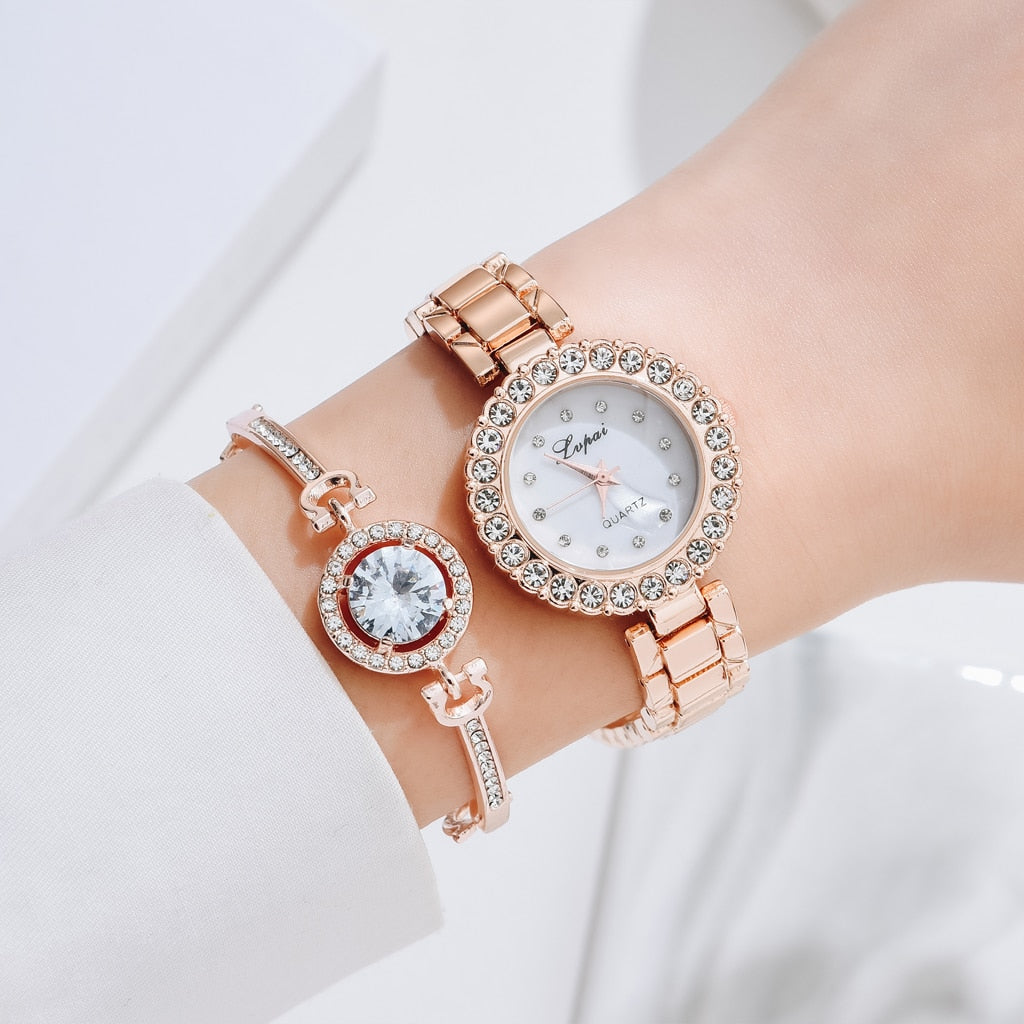 Crystal Watch Set, Gift For Her