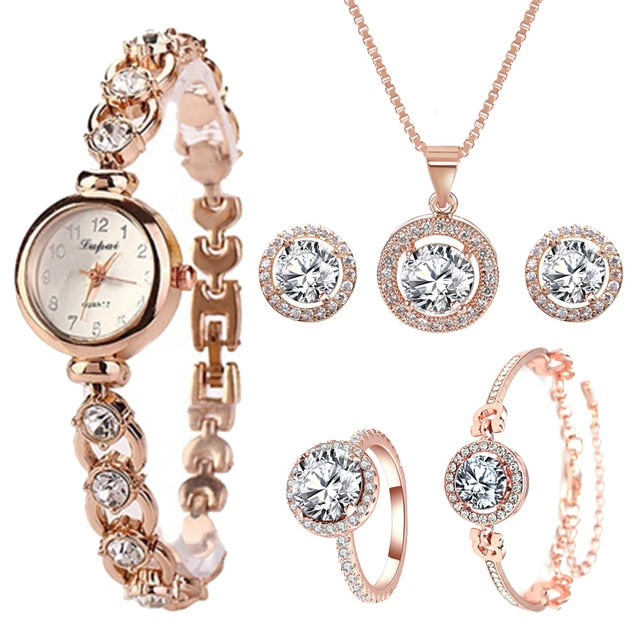 Crystal Watch Set, Gift For Her