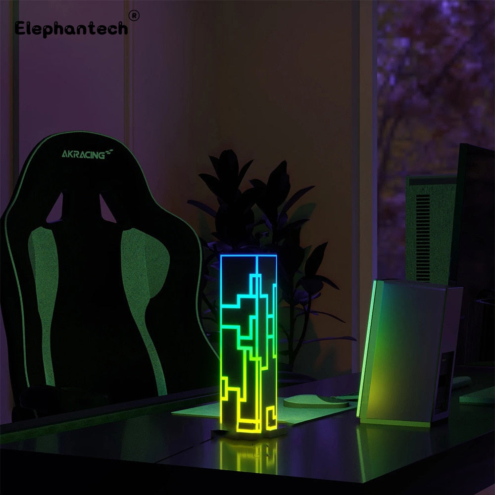 Colorful Geometric 3D Table Lamp