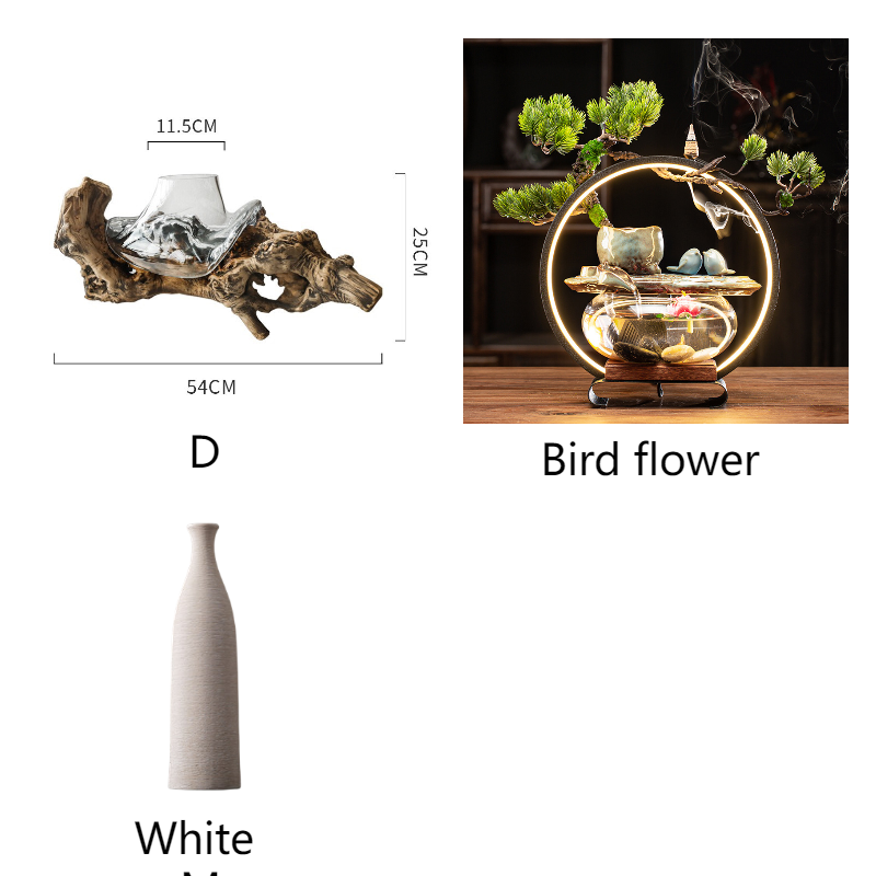 Zen Modern Minimalist Glass Vase Decorative Ornaments