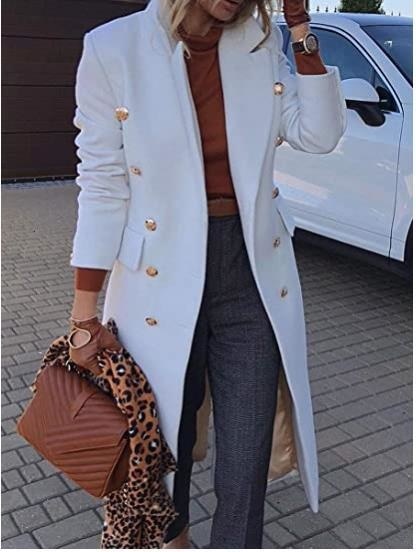 Elegant and Chick Double Breasted Long Blazers
