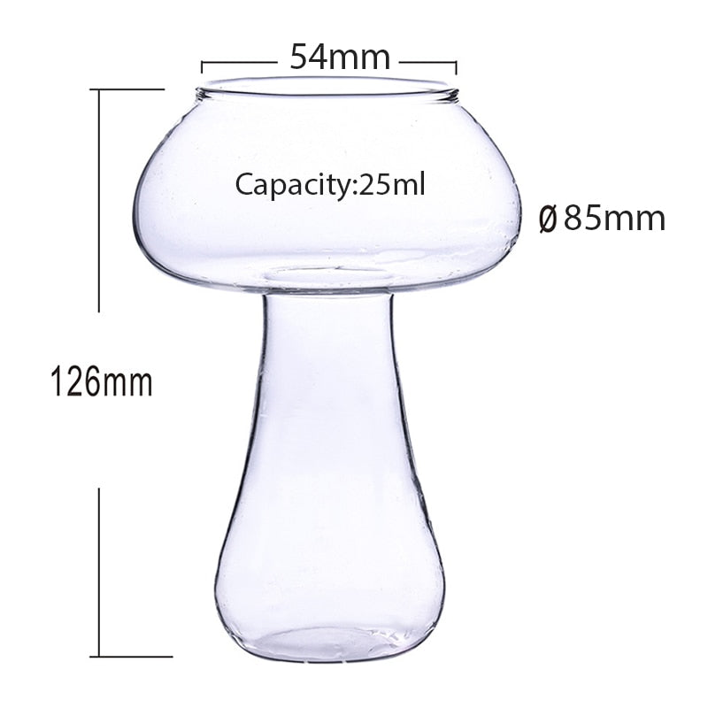 Stylish Cocktail Mushroom Design Glass