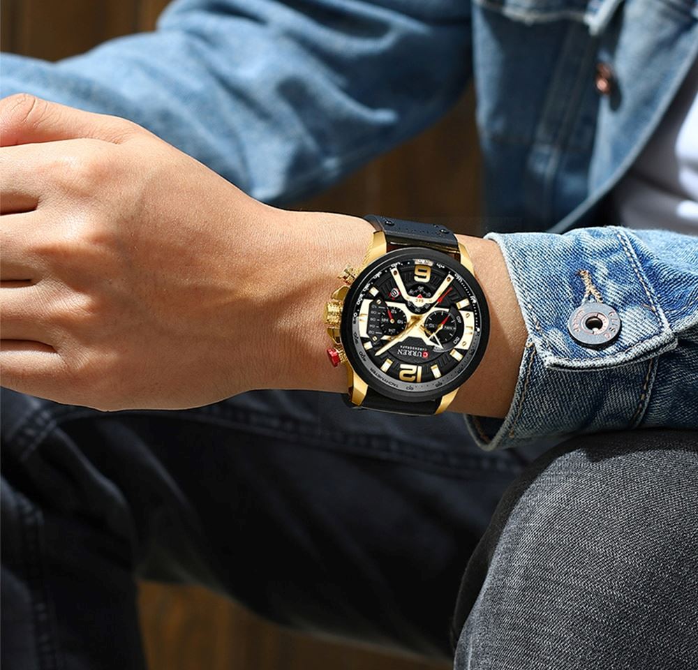 Stylish Leather Watch for Men