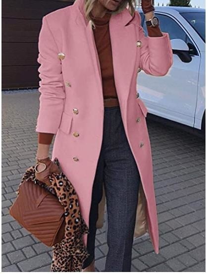 Elegant and Chick Double Breasted Long Blazers