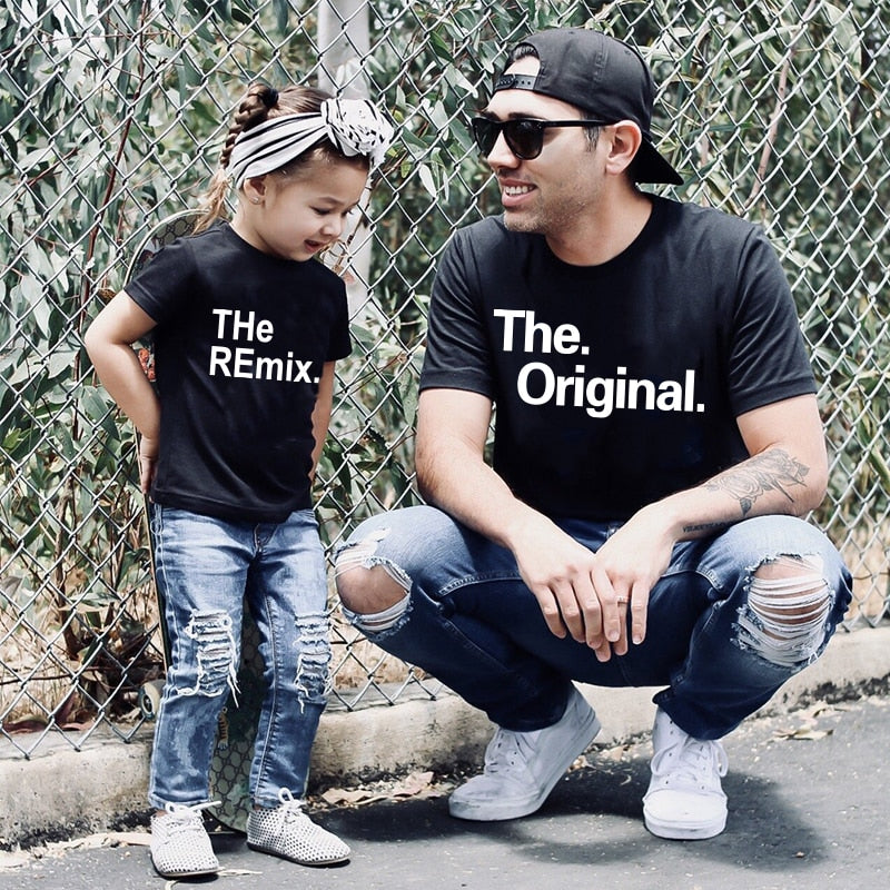 Unite in Style: Fashionable DAD & Kids Matching Boss T-shirts for the Trendsetting Family