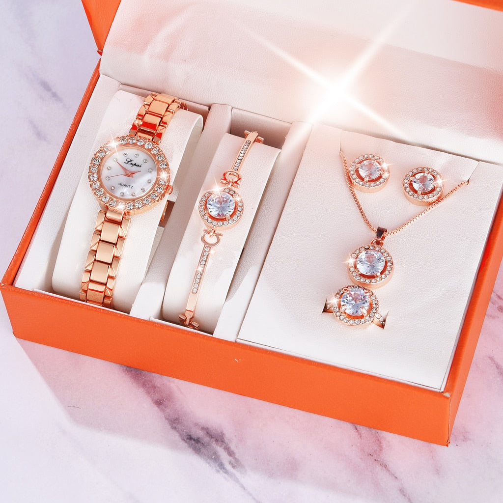 Crystal Watch Set, Gift For Her