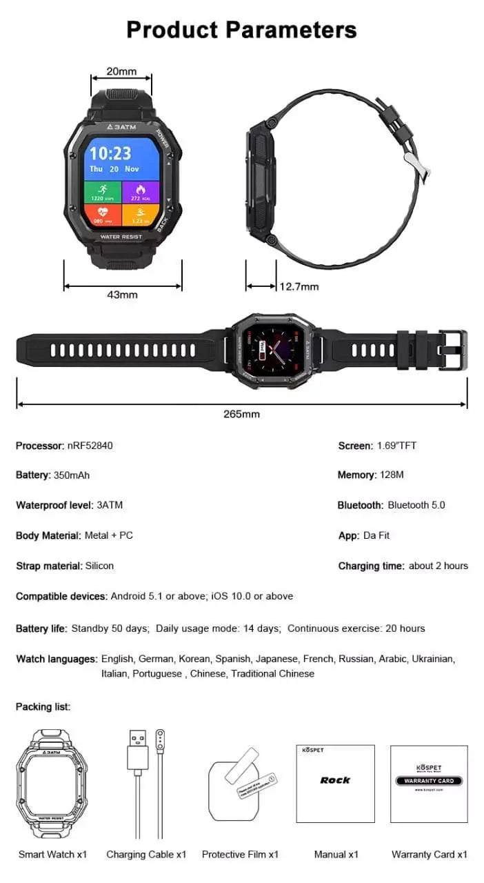 Blood Pressure Watch "Waterproof"™