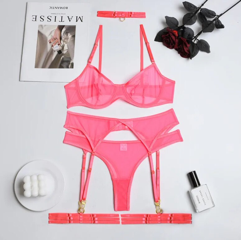 Maria Sheer Lingerie Set