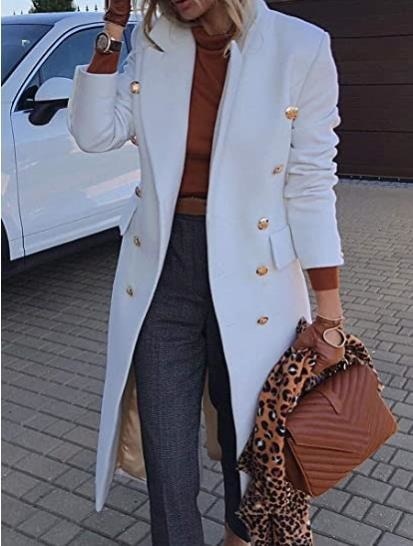 Elegant and Chick Double Breasted Long Blazers