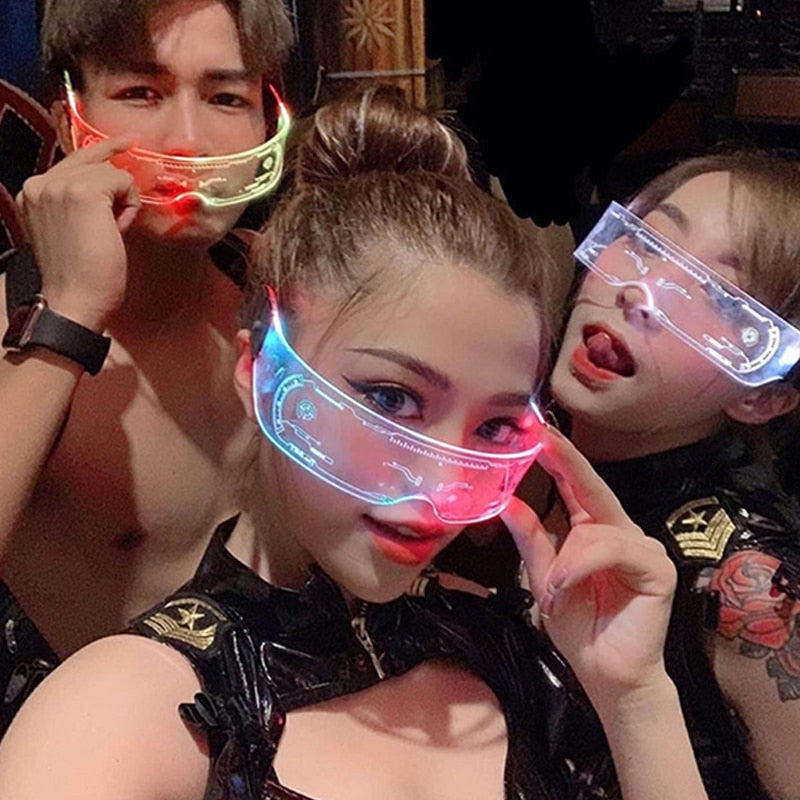 Futuristic Light-up Glasses - Party time
