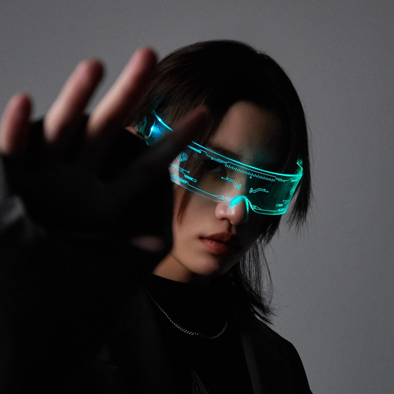 Futuristic Light-up Glasses - Party time