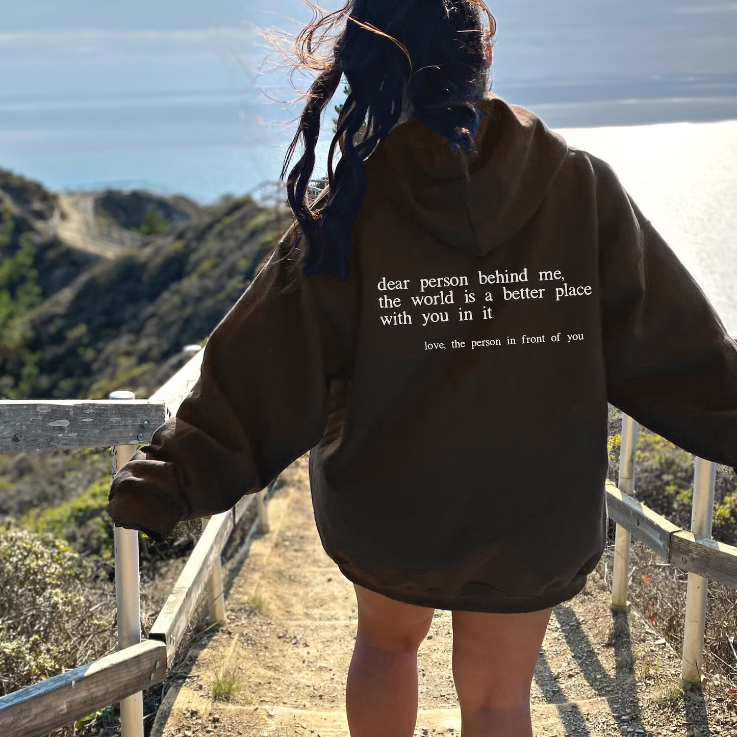 "Dear Person behind Me" - Inspirational Quote Unisex Hoodie