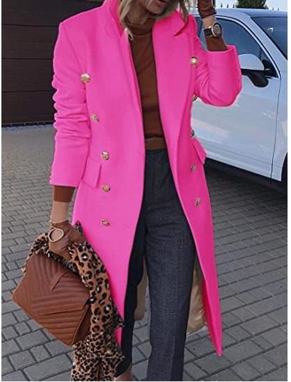 Elegant and Chick Double Breasted Long Blazers