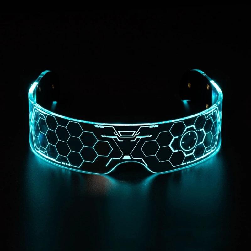 Futuristic Light-up Glasses - Party time