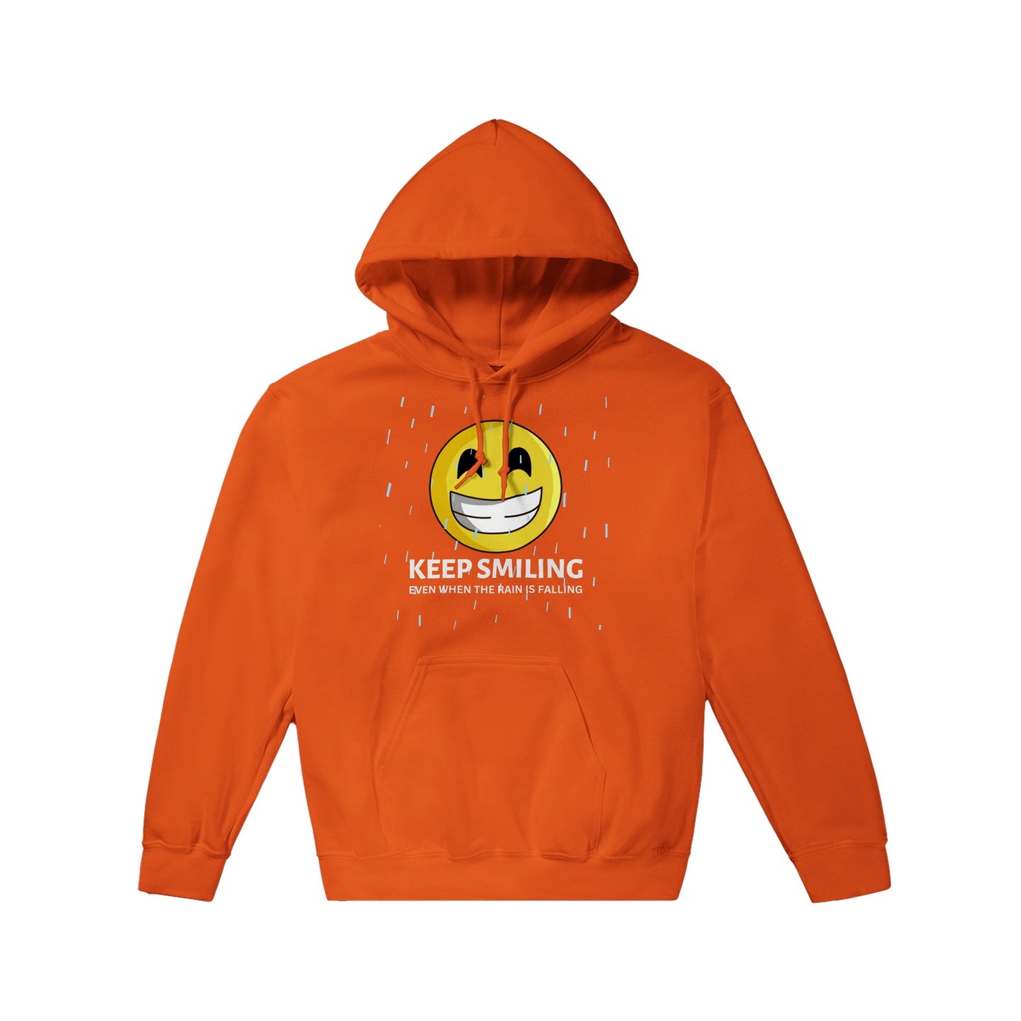 Inspirational Adult Pullover Hoodie: "Keep Smiling"- Fashion With Meaning