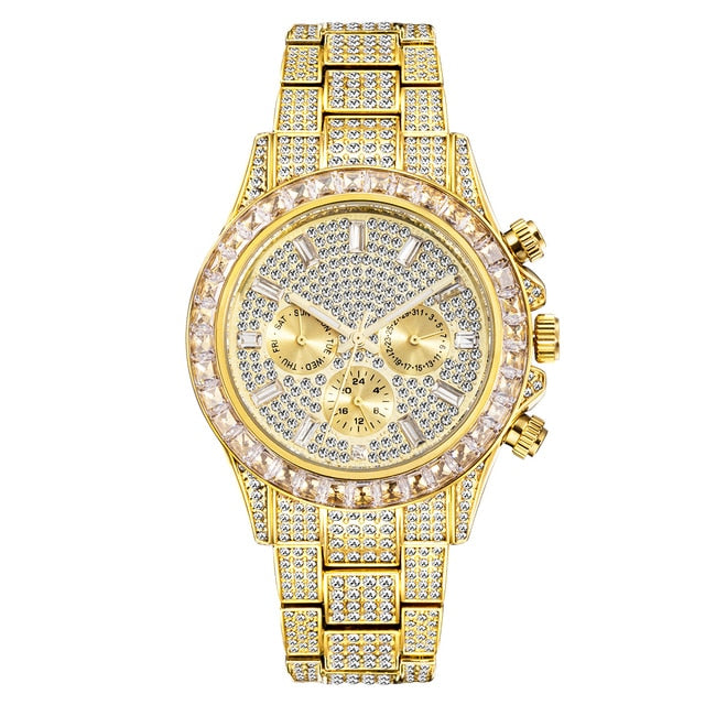 Crystal Rainbow Diamond Quartz Watch