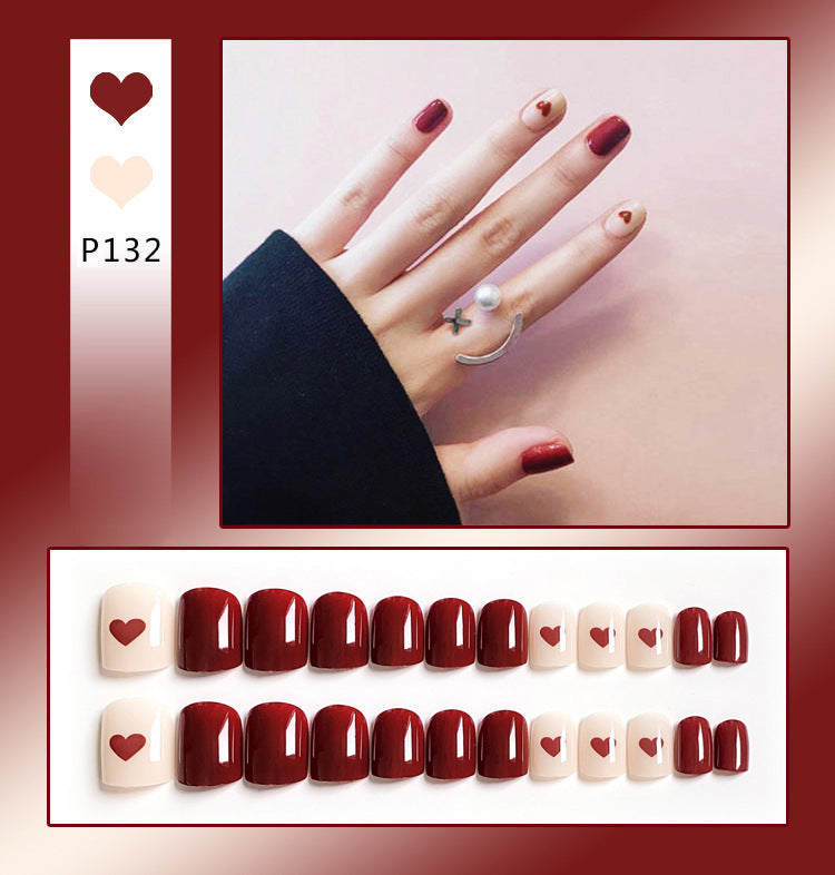 Fashion Peachy Love: Fashionable and Removable False Nail Patches