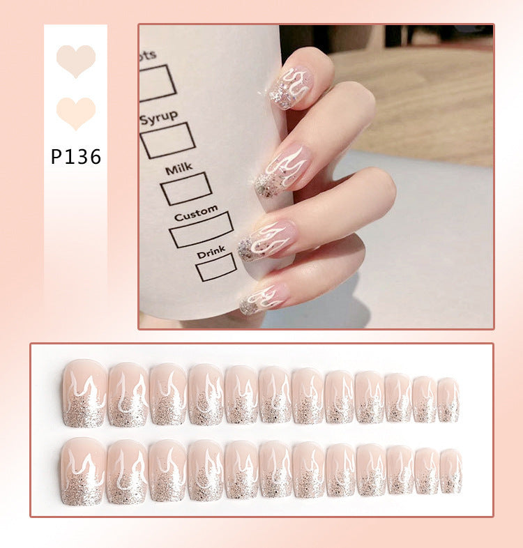 Fashion Peachy Love: Fashionable and Removable False Nail Patches