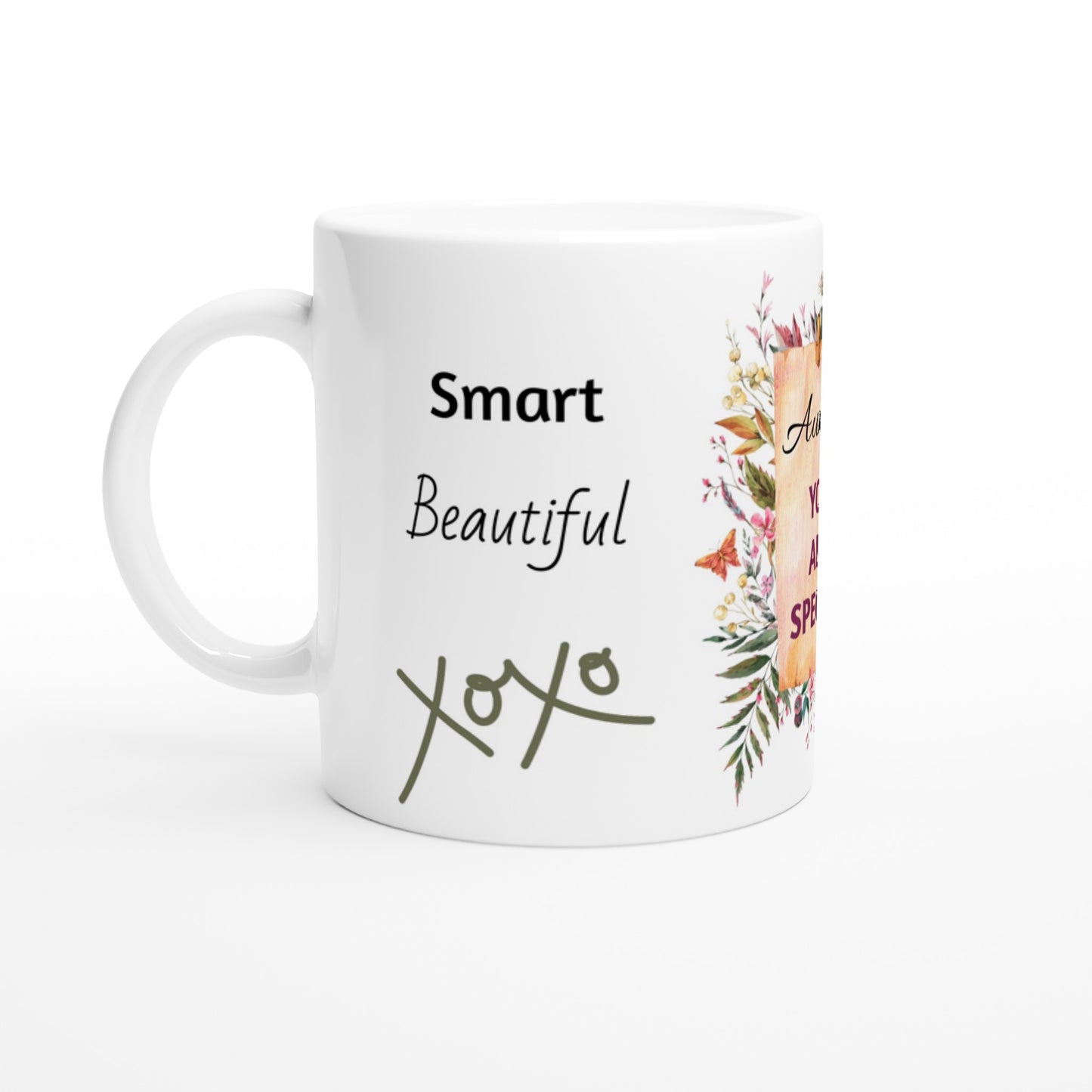 Special Auntie Gift Coffee Tea Mug, Botanical Gift