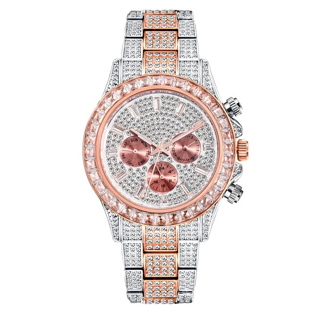 Crystal Rainbow Diamond Quartz Watch