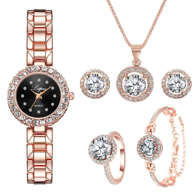 Crystal Watch Set, Gift For Her