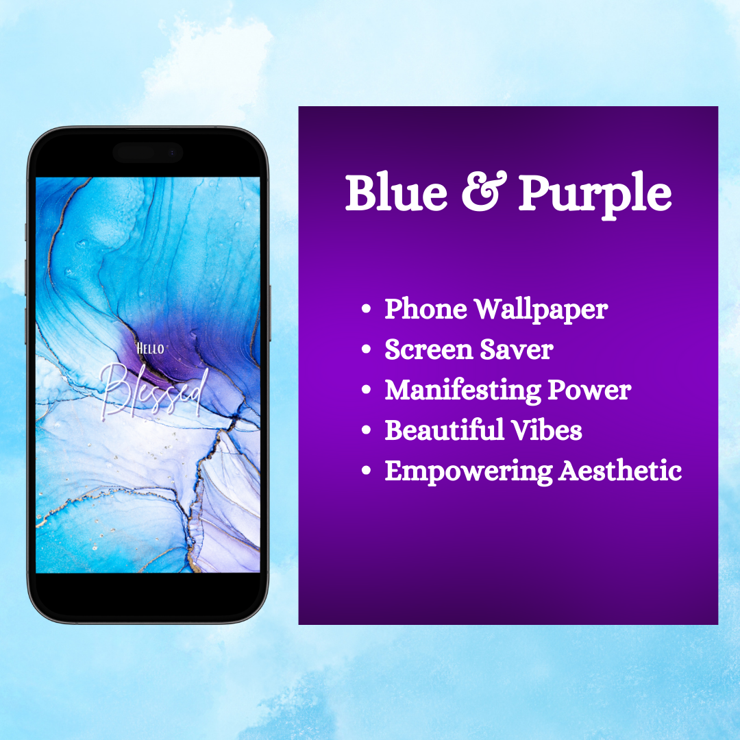 Blue & Purple Phone wallpaper - 07