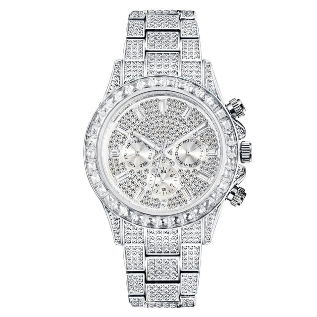 Crystal Rainbow Diamond Quartz Watch