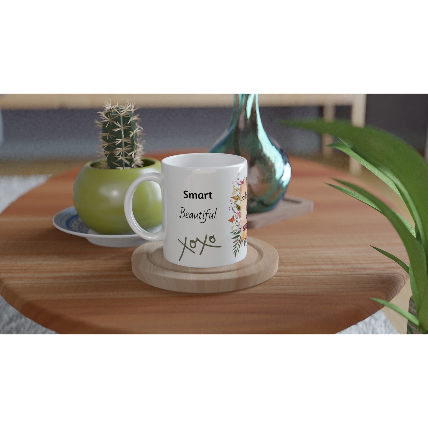 Special Auntie Gift Coffee Tea Mug, Botanical Gift
