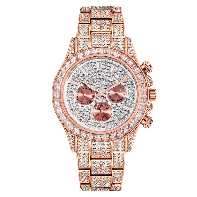 Crystal Rainbow Diamond Quartz Watch