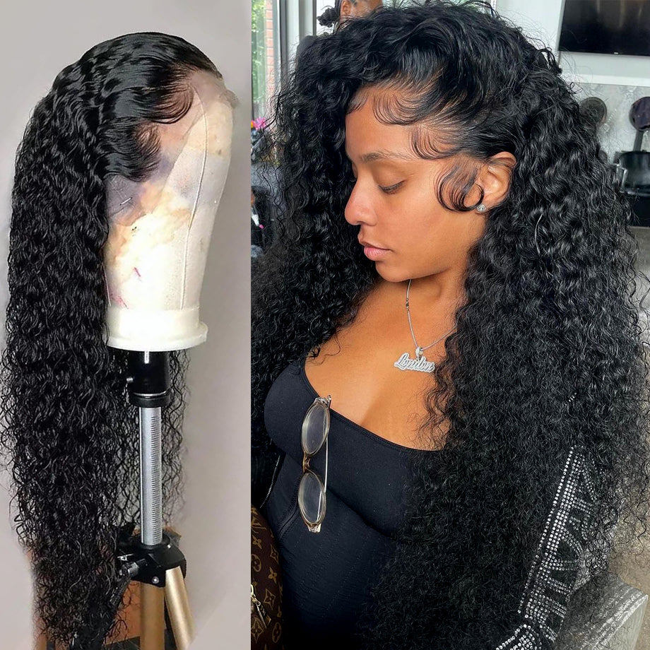 Super Curly Lace Front 100% Real Human Hair - Game Changer!