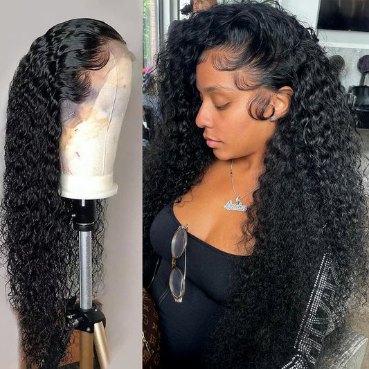 Super Curly Lace Front 100% Real Human Hair - Game Changer!