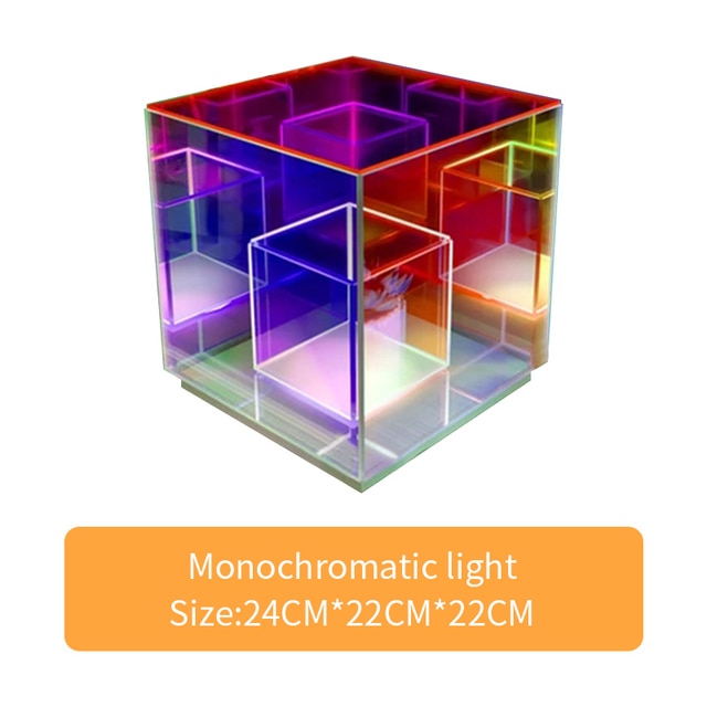 Colorful Geometric 3D Table Lamp