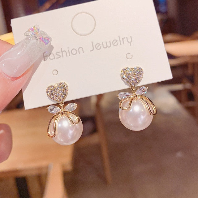 925 Winter Color Crystal Earrings