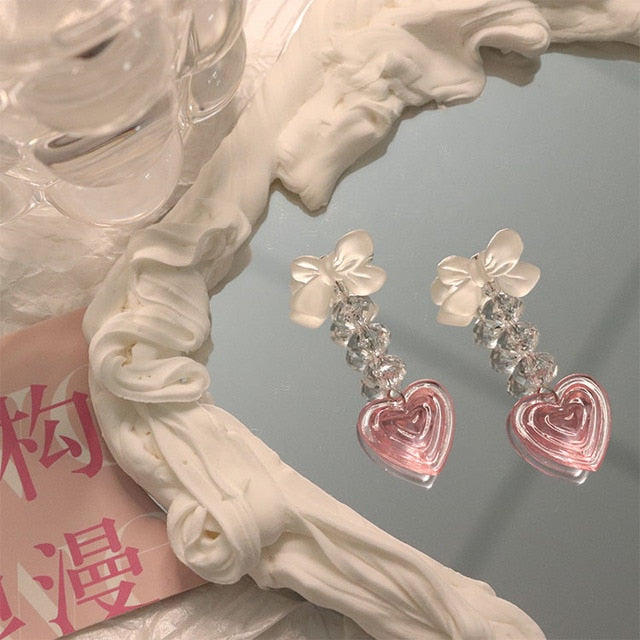 925 Winter Color Crystal Earrings