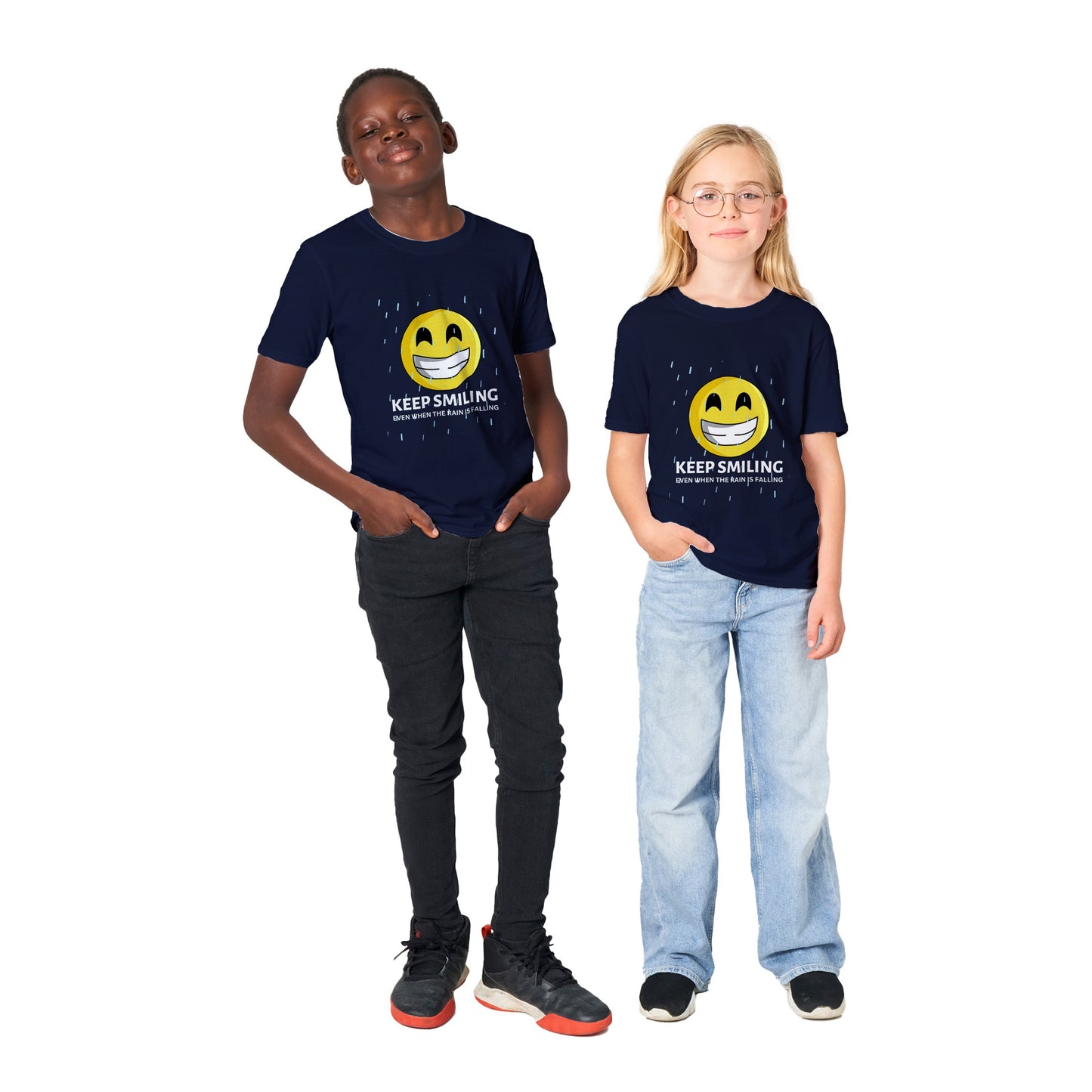 Inspirational Kids T-shirt: "I Keep Smiling" - Fashion With Meaning