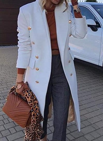 Elegant and Chick Double Breasted Long Blazers
