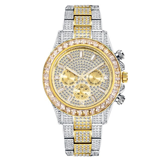 Crystal Rainbow Diamond Quartz Watch