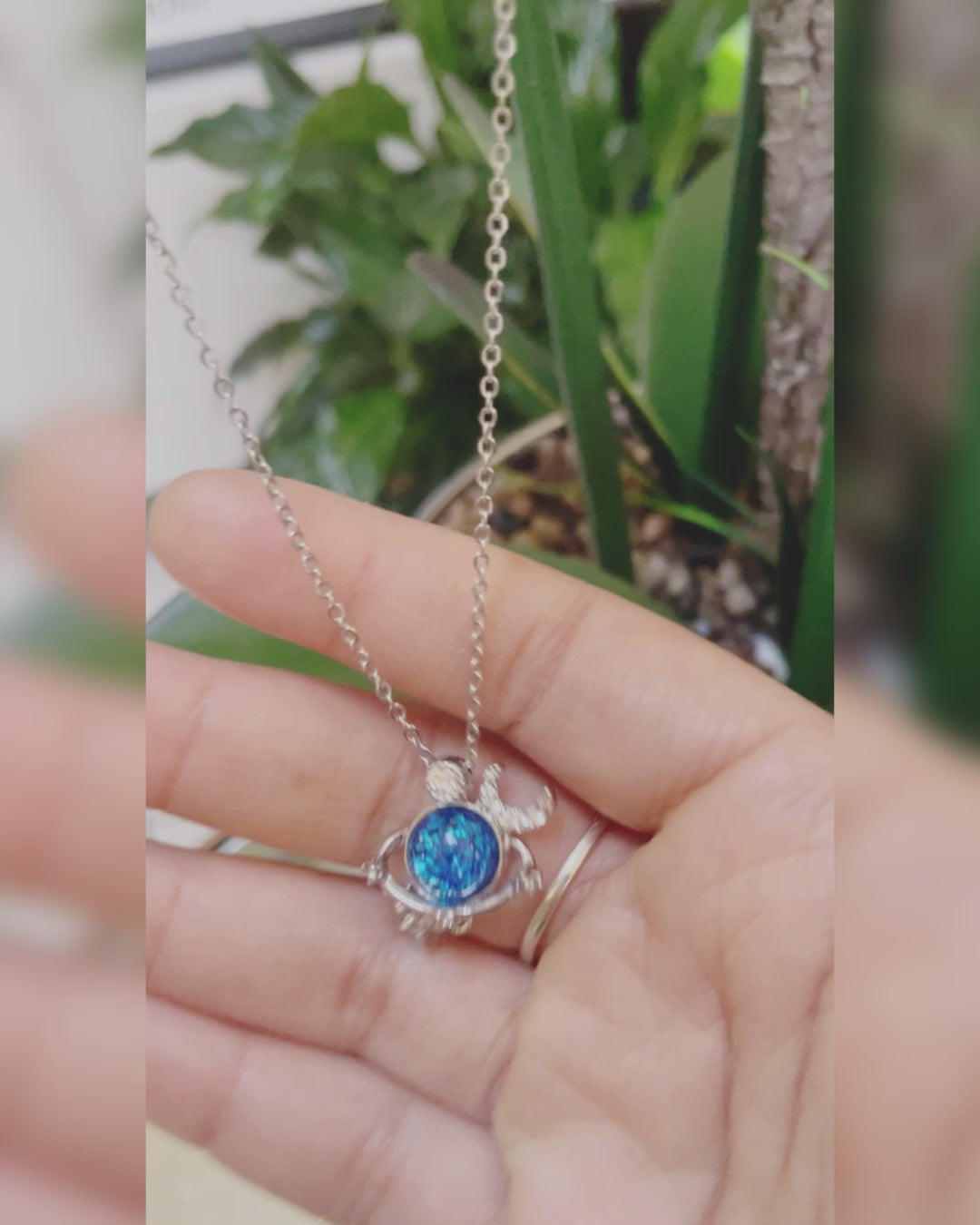 Taylor Swift Necklace, Blue Opal Moon, Saphire Pendant, Crystal Moon, Planet, Saturn, Star, I Love You To The Moon And To Saturn Necklace. Special card message inside 