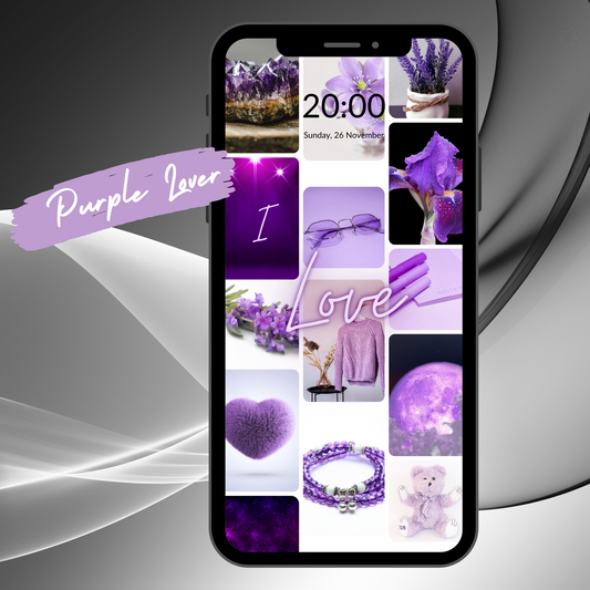 Lavender Love: Enchanting Purple Wallpaper - digital Download