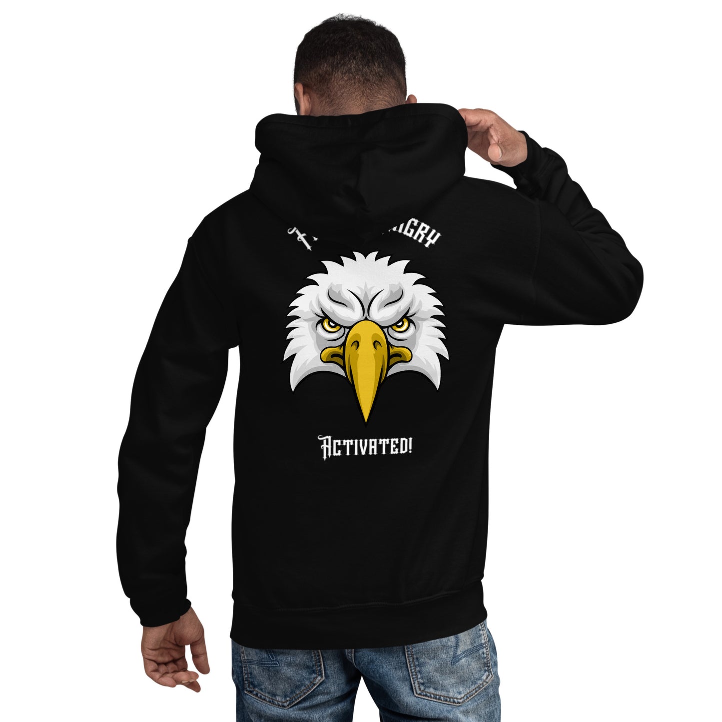 Feeling Angry Activated Hoodie, Funny Humour Graphic Hoodie