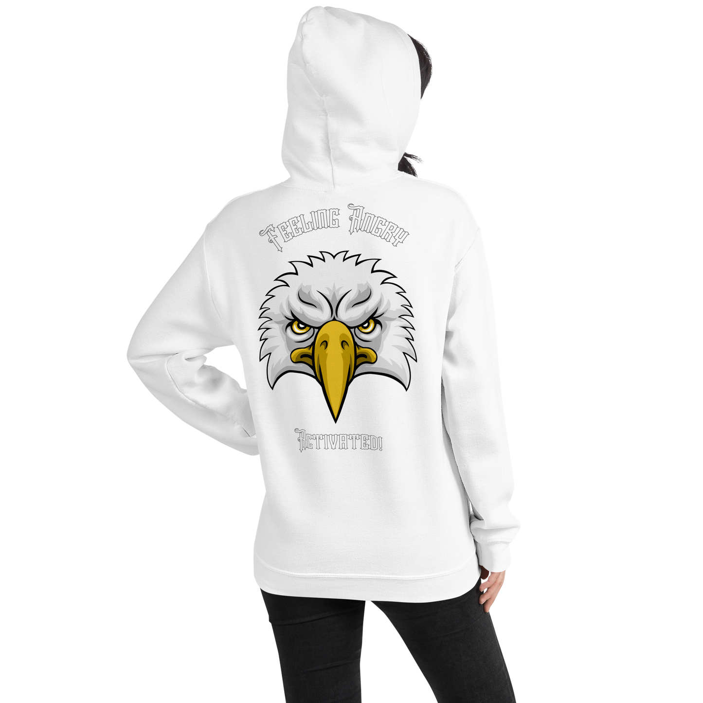 Feeling Angry Activated Hoodie, Funny Humour Graphic Hoodie