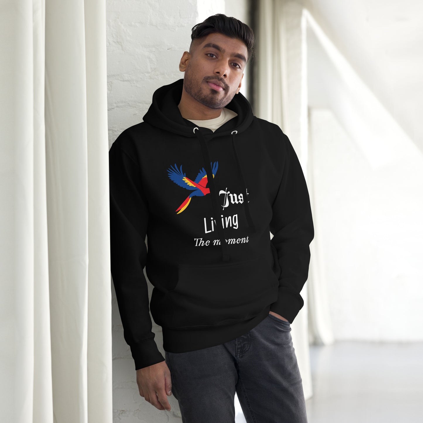 Just Living The Moment, Inspirational Unisex Hoodie