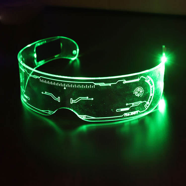 Futuristic Light-up Glasses - Party time