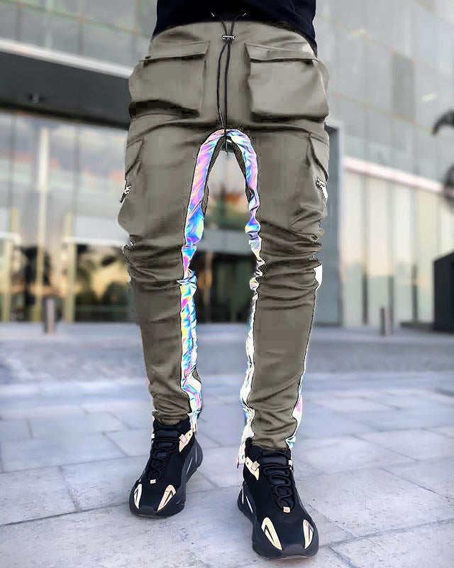 Men's Casual Reflective Jogger - Holographic